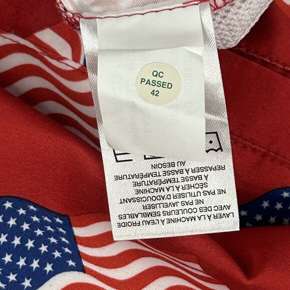 Bass Pro Shops Swim Trunks Red w/American Flags Patriotic July 4th Men’s XL NWOT - Picture 4 of 16